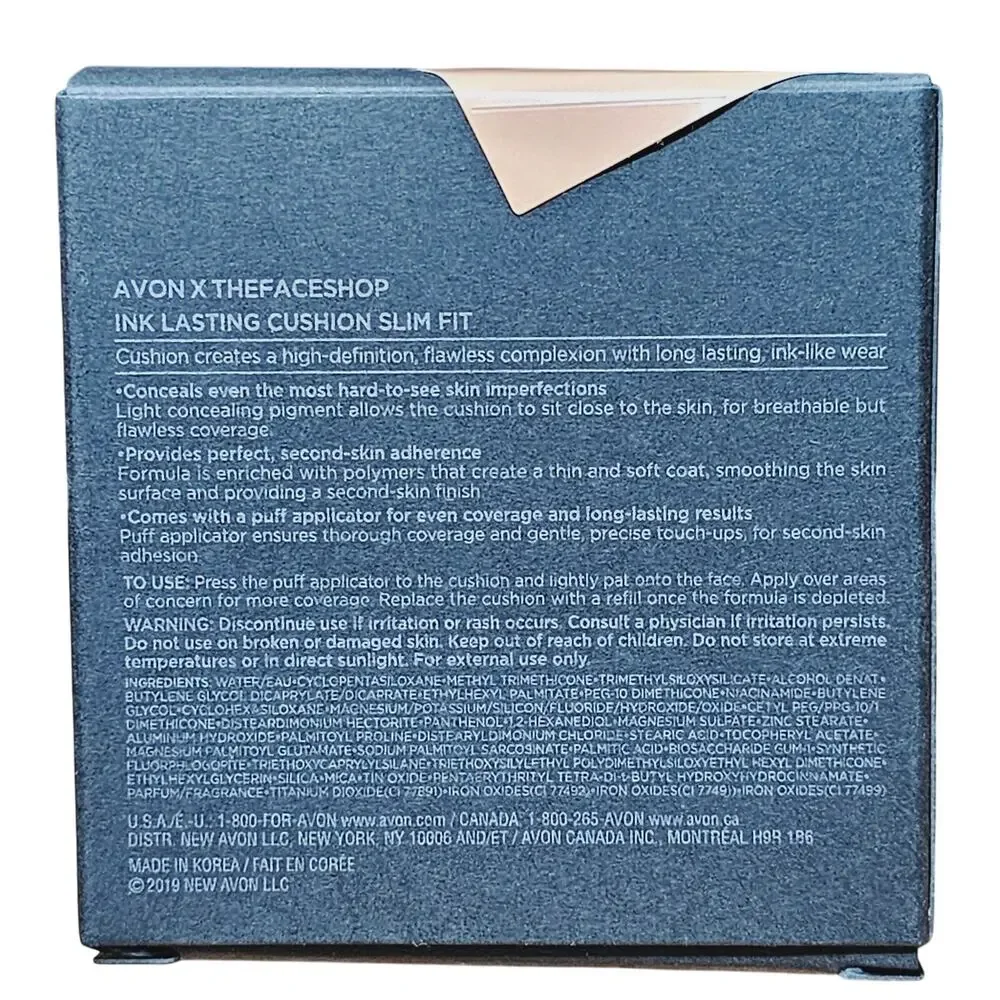 Avon Ink Lasting Cushion Slim Fit C 50 Foundation New In Box